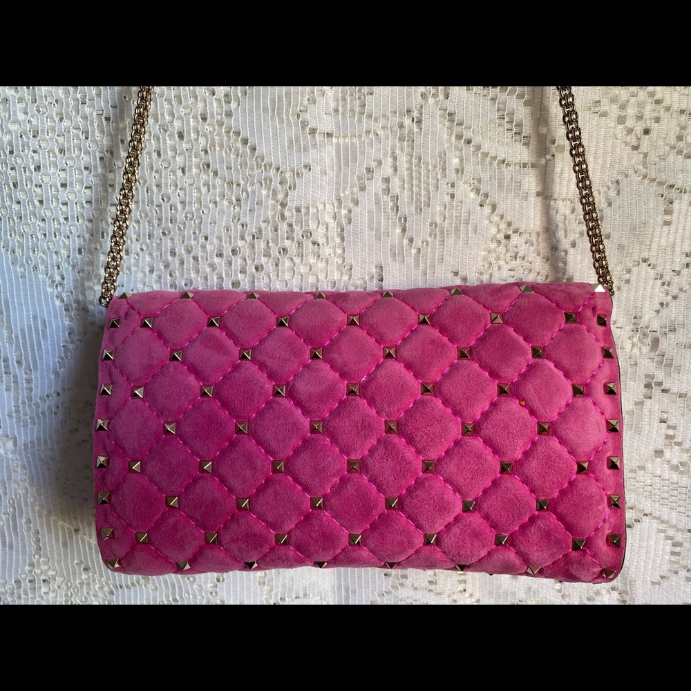 AUTHENTIC VALENTINO GARAVANI ROCKSTUD SPIKE SHOULDER BAG - Picture 4 of 16